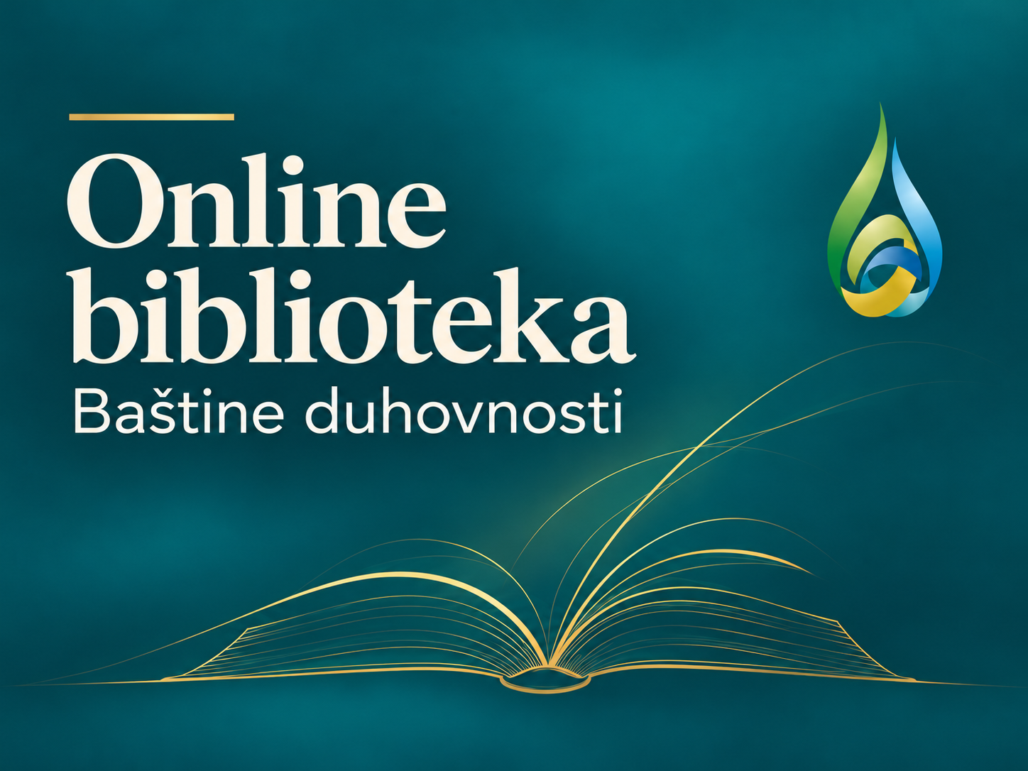 Elegant teal biblioteka banner FONDACIJA “BAŠTINA DUHOVNOSTI”